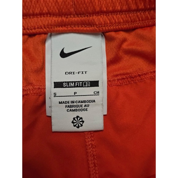 Nike Dri-Fit‎ Laser V Shorts Men's S Orange Black Slim Fit Soccer Running 8" - Picture 5 of 9